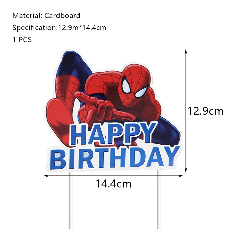 Décoration de fête d’anniversaire SpiderMan, ballons en latex et aluminium, vaisselle jetable pour enfant, fournitures d’événement, bannière en arrière-plan