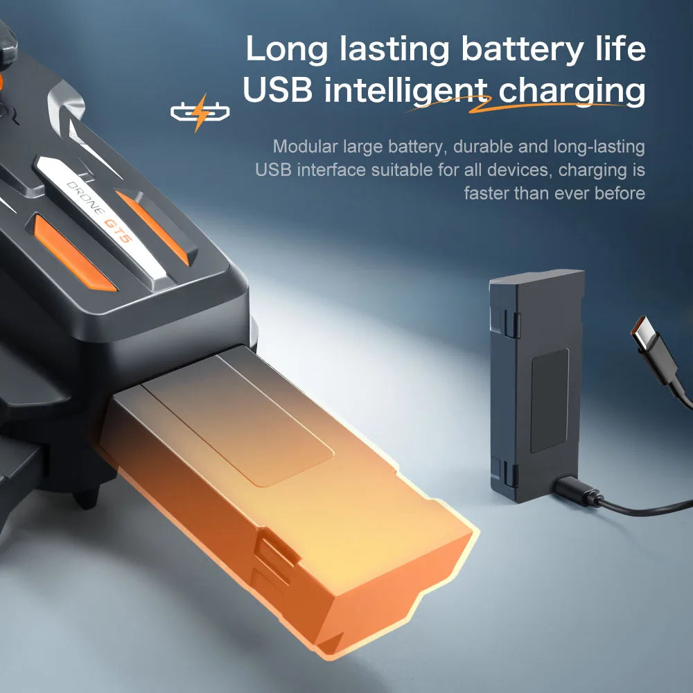Lenovo GT5 Mini Drone 4K Professionnel 8K HD Caméra RC avec écran Brushless flux optique Quadcopter Obstacle Avoidance