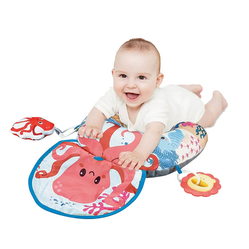 Oreiller pour bébé, coussin d’entraînement pour le ventre, coussin de couchage noir et blanc à contraste élevé, jouet sensoriel double face pour nouveau-né, coussin d’entraînement tête haute