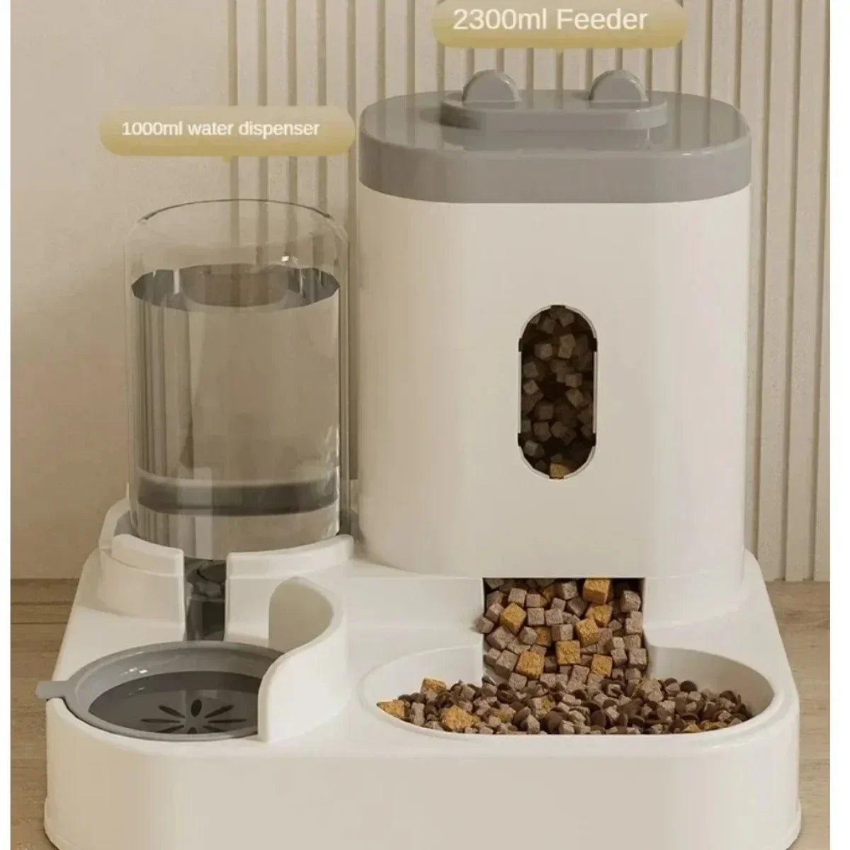 Distributeur automatique de nourriture pour chien, chat, bol avec fontaine d’eau, grande capacité, distributeur de nourriture pour animaux de compagnie, récipient pour chiots, accessoires pour animaux de compagnie
