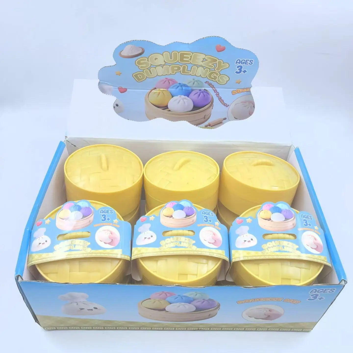 Boules de peluche en peluche, boules anti-stress, jouets sensoriels sur neige, simulation alimentaire, petits pains à la vapeur, boule de pâte pressée, cadeaux
