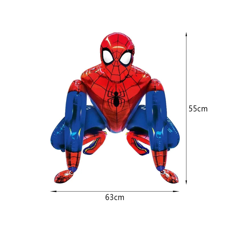 Décoration de fête d’anniversaire SpiderMan, ballons en latex et aluminium, vaisselle jetable pour enfant, fournitures d’événement, bannière en arrière-plan