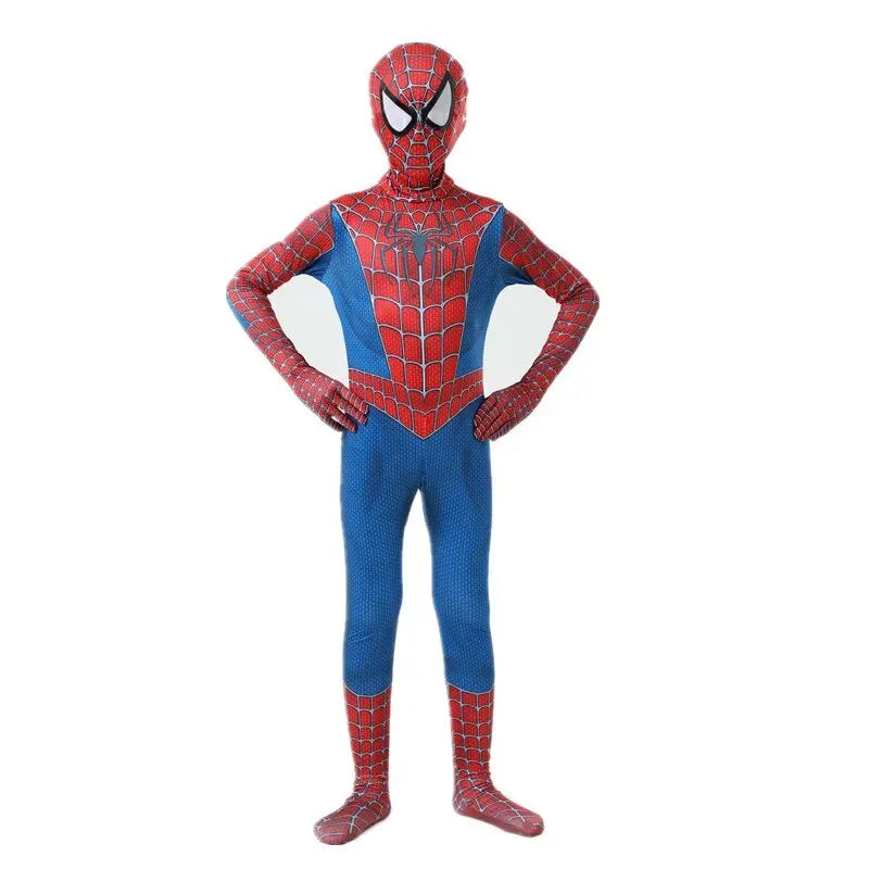 Déguisement de super-héros SPIDERMAN araignée pour enfants, jeu d’anime, dessin animé, jeu de rôle, masque, fête d’Halloween, jouer, costume, cadeau pour enfants