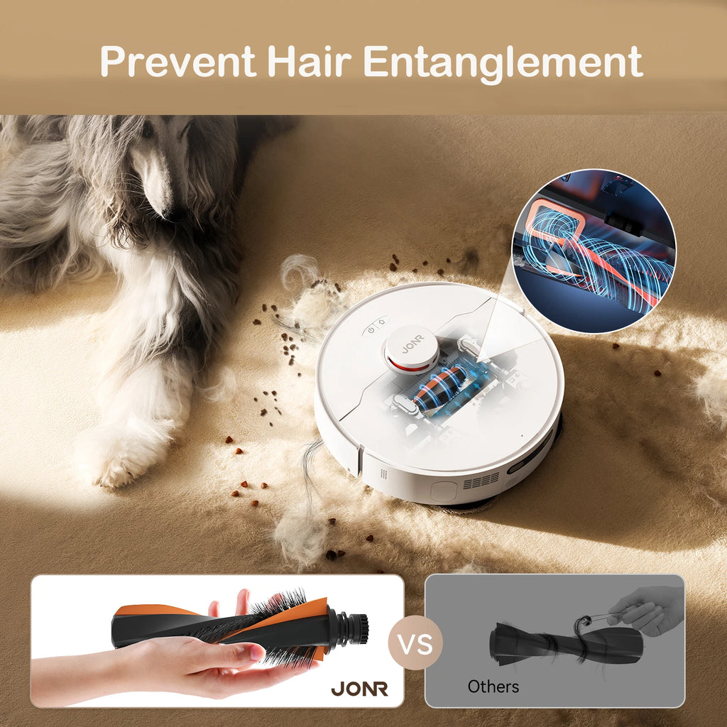 JONR Robot aspirateur P20 Pro International Edition Serpillière, aspirateur, lingettes de séchage, nettoyage automatique, collecte de poussière, évacuation des eaux