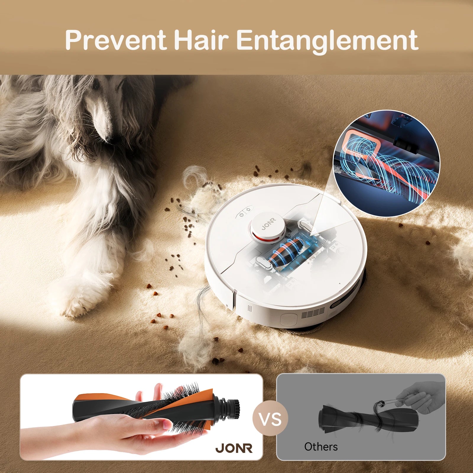 JONR Robot aspirateur P20 Pro International Edition Serpillière, aspirateur, lingettes de séchage, nettoyage automatique, collecte de poussière, évacuation des eaux