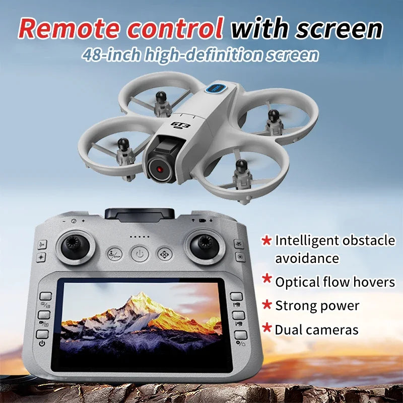 GT3 MAX Drone 8K HD 4.3" Télécommande Mode sans tête Hélicoptère 360° Flip Quadcopter Jouets Mini Drone Fors Jouet pour enfant Cadeaux