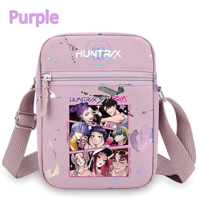 Le portefeuille Kpop, la ceinture K Pop Warriors, la pochette, le sac à bandoulière, le daypack, le sac à bonbons, les épaules, les chasseurs de monstres, le groupe de filles