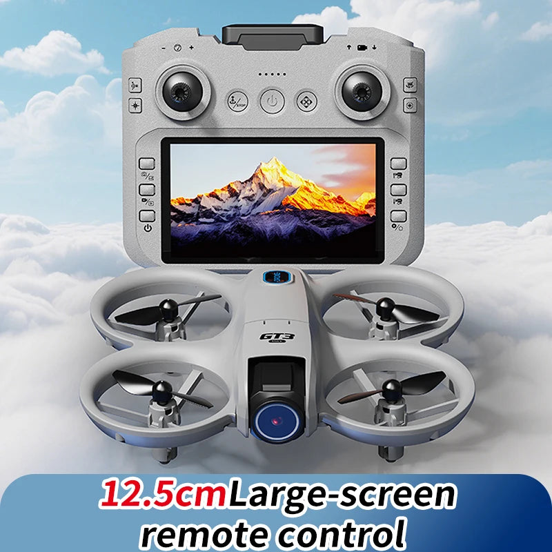 GT3 MAX Drone 8K HD 4.3" Télécommande Mode sans tête Hélicoptère 360° Flip Quadcopter Jouets Mini Drone Fors Jouet pour enfant Cadeaux