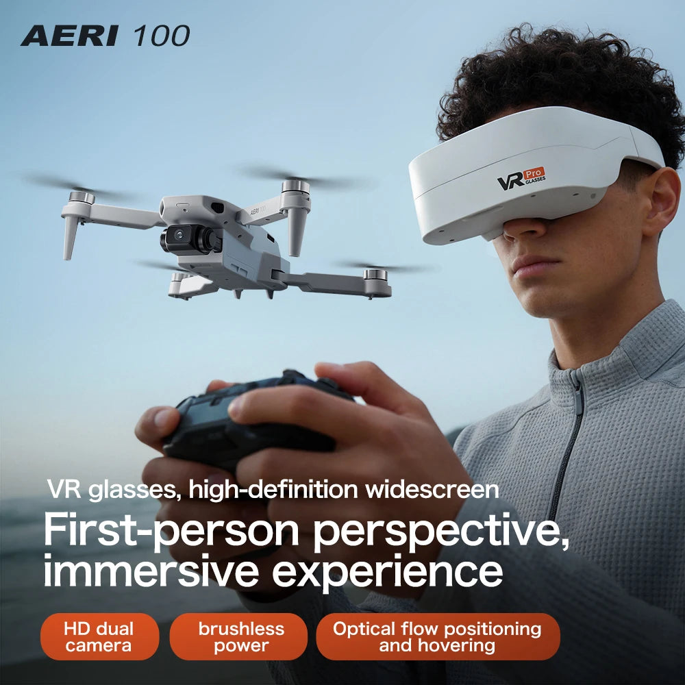 VR Lunettes Télécommande Fold Photographie aérienne Quadcopter Avion Jouets Nouveau