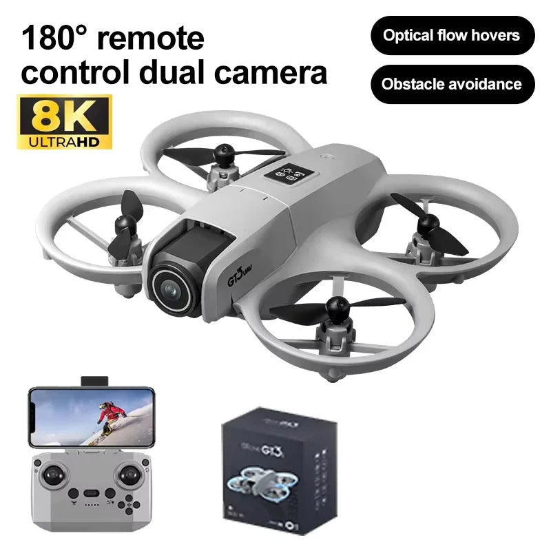 GT3 MAX Drone 8K HD 4.3" Télécommande Mode sans tête Hélicoptère 360° Flip Quadcopter Jouets Mini Drone Fors Jouet pour enfant Cadeaux