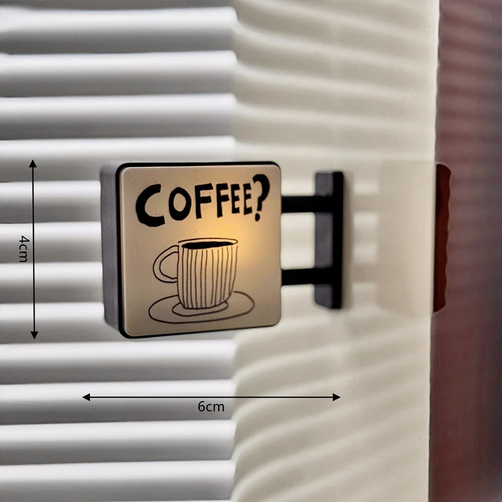 Mini lightbox réfrigérateur aimant café japonais tourisme créatif souvenir magnétique lumineux boîte de lumière décoration maison cadeau