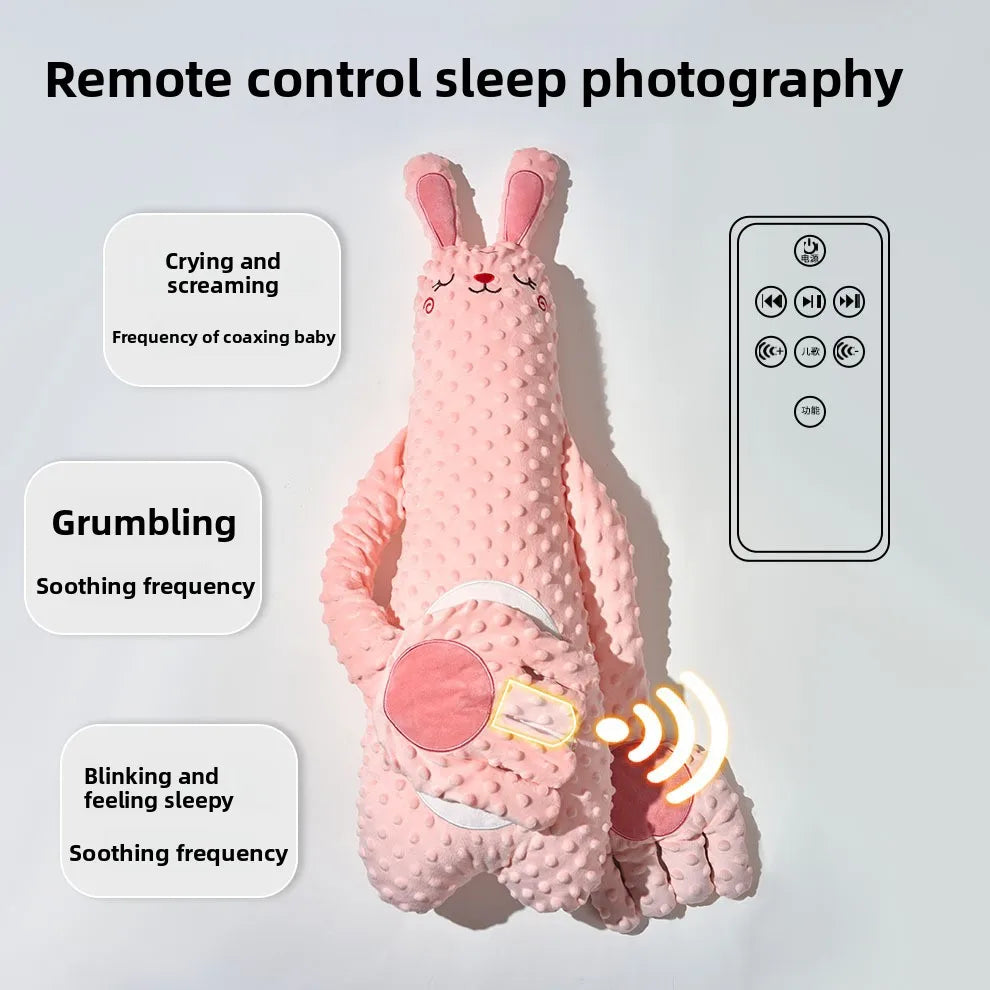 Oreiller de couchage à tapotement avec télécommande apaisante pour la paume Oreiller électrique pour main de bébé apaisant pour la paume