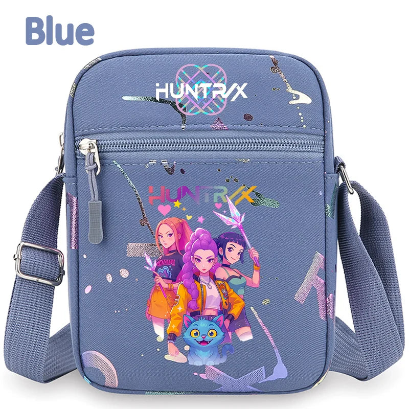 Le portefeuille Kpop, la ceinture K Pop Warriors, la pochette, le sac à bandoulière, le daypack, le sac à bonbons, les épaules, les chasseurs de monstres, le groupe de filles