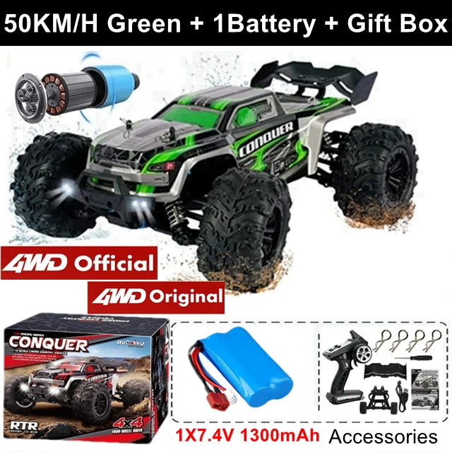 4X4 Éléctrique télécommandé Haute performance - Grande vitesse - Solide aux gros choc - Jouet
