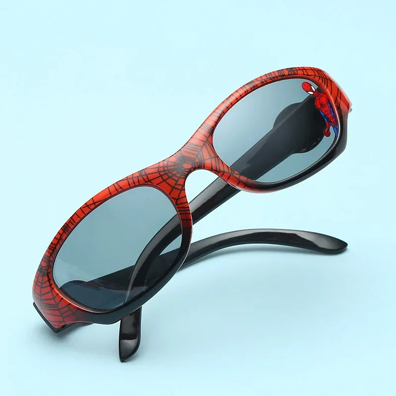 Marvel Spider-Man Enfants Lunettes de soleil Super-héros Anime Figurines Lunettes en plastique Jouets Dessin animé Mode Garçons Enfants Cadeaux d’anniversaire