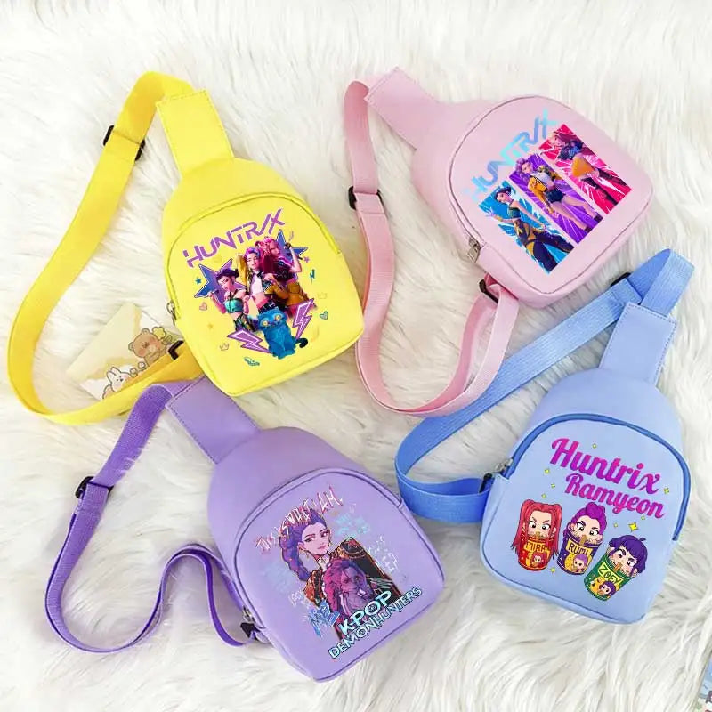 ⭐️NOUVEAU KPOP Sac Hest pour garçons et filles Anime de dessin animé Sacs à bandoulière mignons Étudiants Mode Sac à bandoulière Porte-monnaie mignon Fans Cadeau