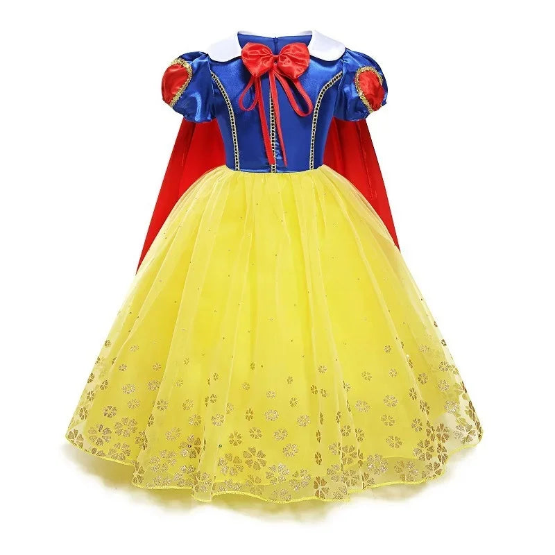 2026 Enfants Princesse Costume Filles Elsa Anna Robe Carnaval Cosplay Blanche Neige Aurora Moana Raiponce Sirène Belle Fête Tenues